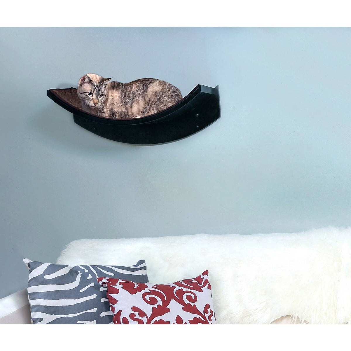 Refined Feline Lotus Leaf Cat Shelf B338