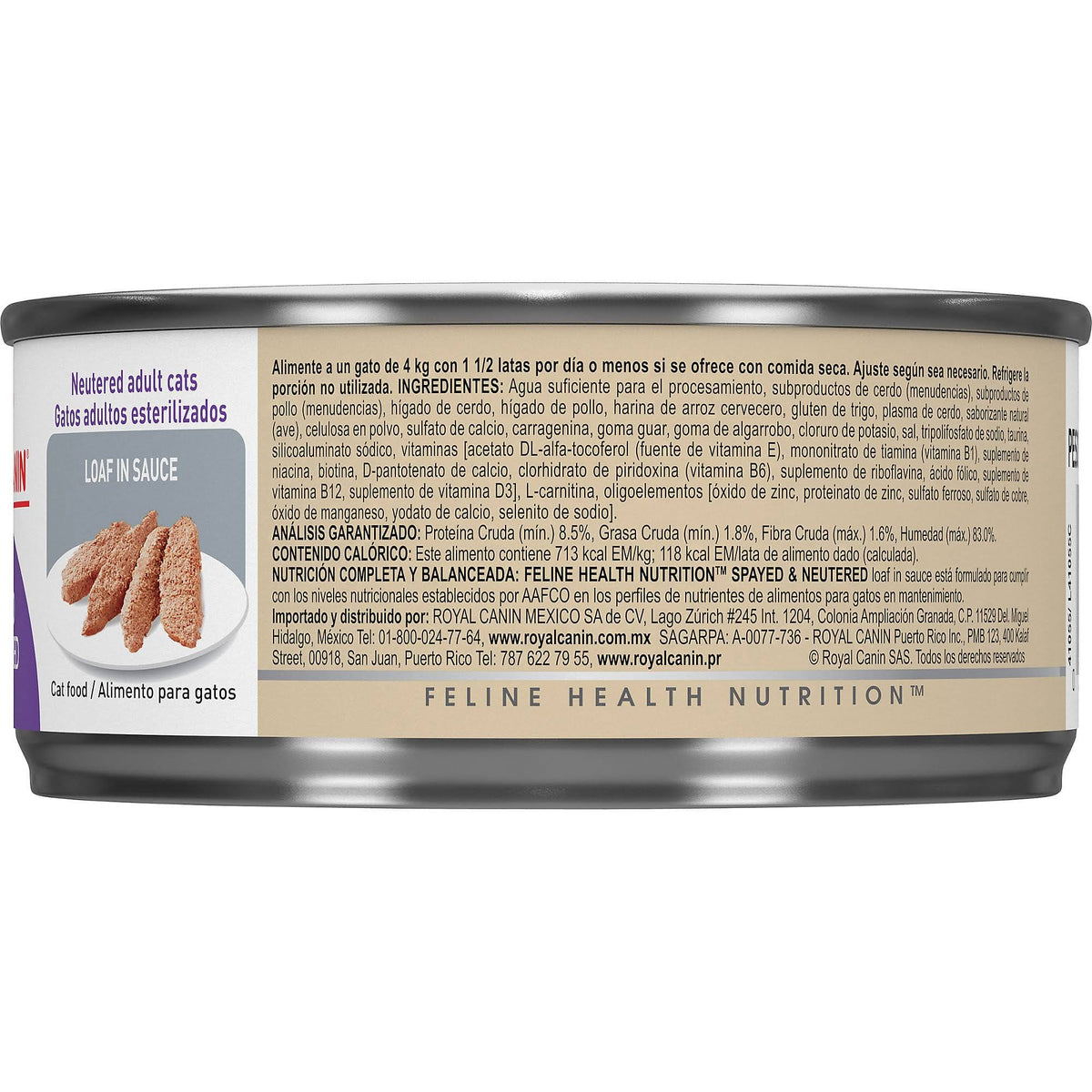 5.8 oz Loaf in Sauce Canned Cat Food Case of 24 Y3117