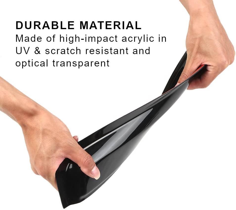 Dark Smoke Tape-on Window Visor Deflector V64912