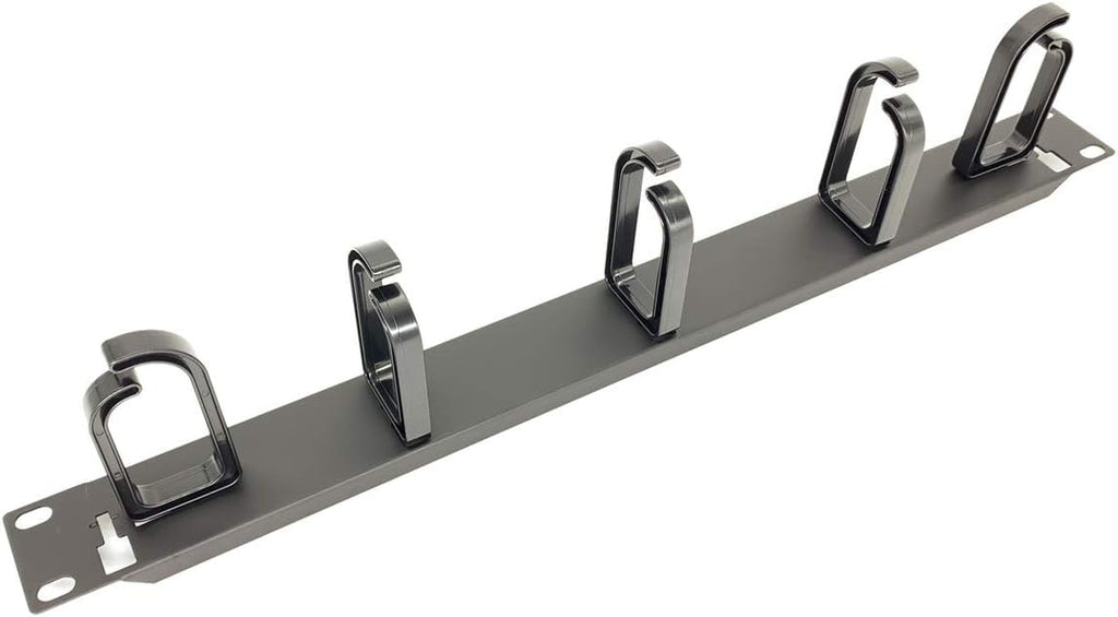 5 Pack 1U Cable Management Panel with D-Ring Hooks Q37334