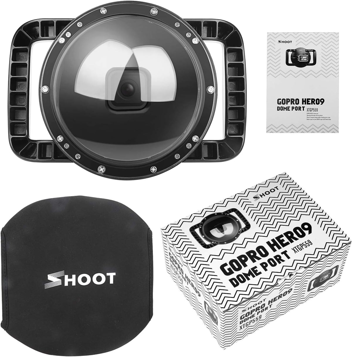 Dome Port Lens for GoPro Hero 9/10 Black Waterproof Case K422