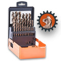 29 Pc HSS Cobalt Drill Bits Set 1/16 to 1/2 J220