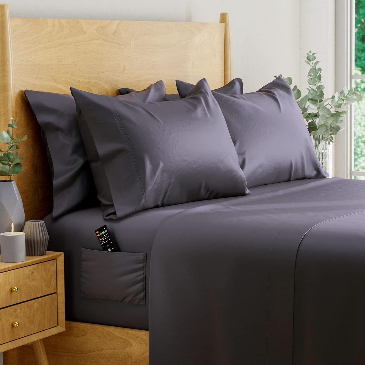 King Size Eucalyptus Sheets 6 pcs V7864