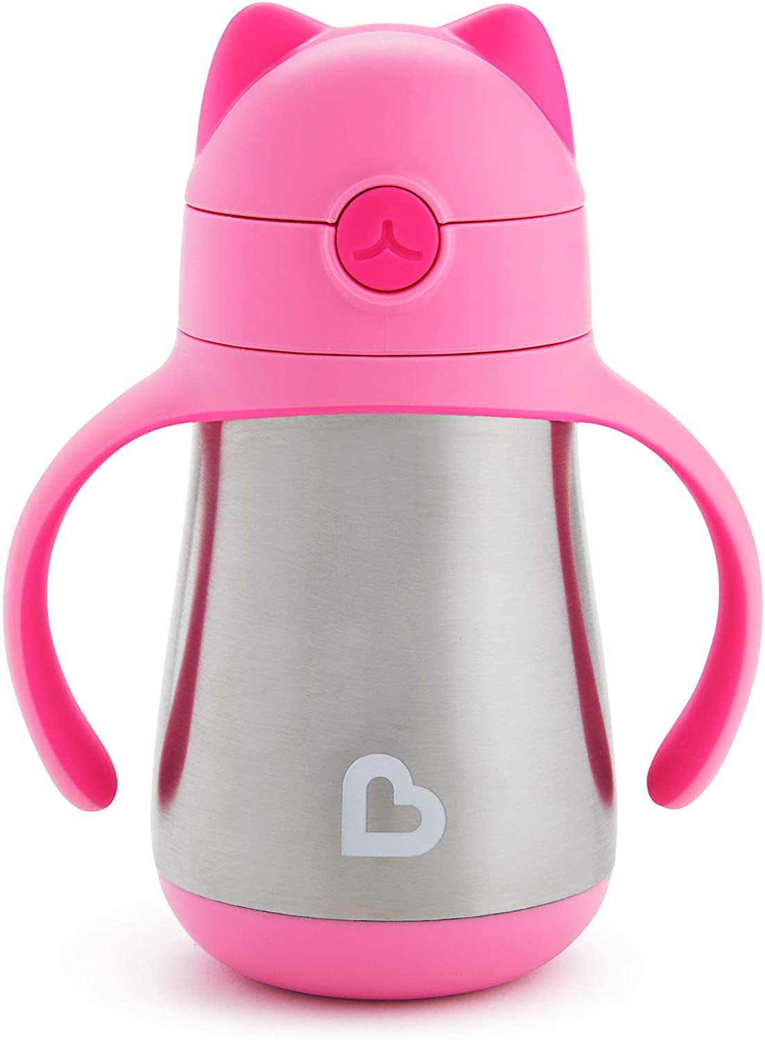 Pink Stainless Steel Straw Cup X248