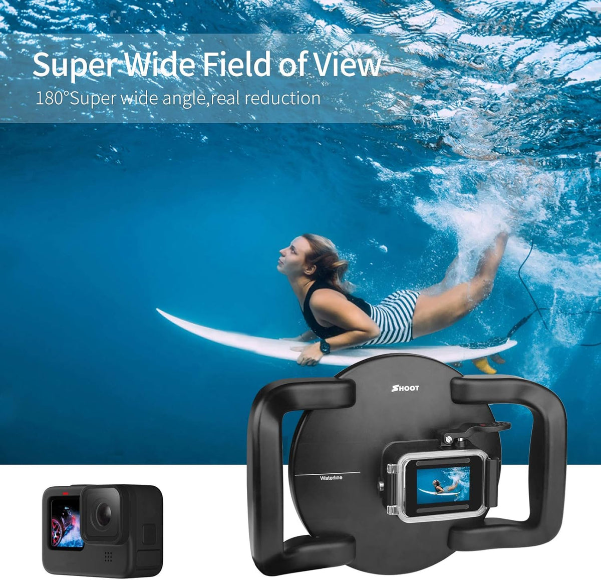 Dome Port Lens for GoPro Hero 9/10 Black Waterproof Case K422