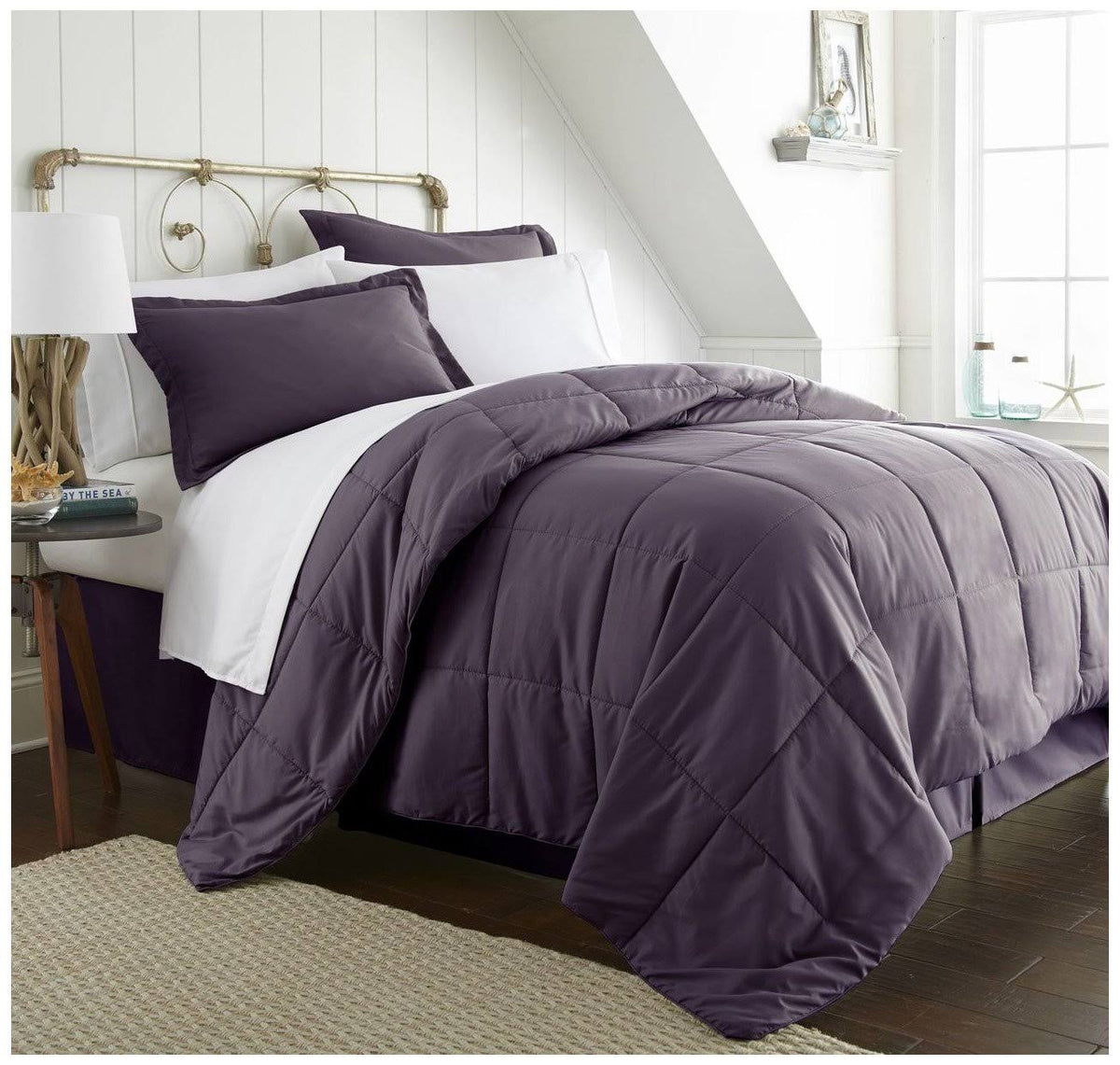 8 Piece Bed in A Bag King Purple L8071