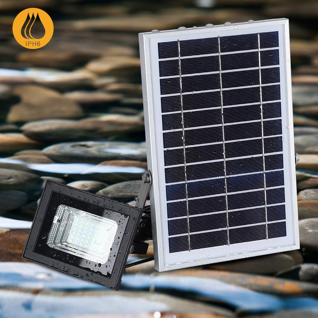 Dual 42 LEDs 6500K Dusk to Dawn IP65 Waterproof Solar Flood Lights I6766