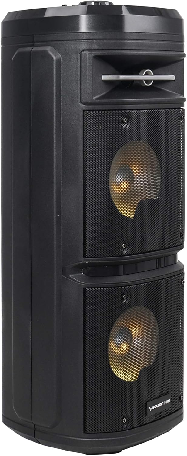 8-inch 2-Way Portable PA Speaker with Built-in Rechargeable Battery Y3886