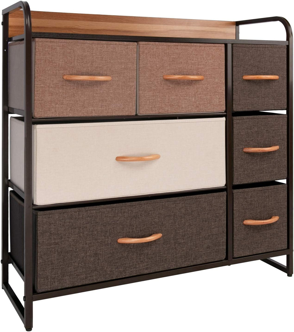 7 Drawer Fabric Dresser Storage Tower K22342