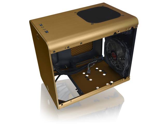 Aluminum M-ITX Case with LED Fan D4199
