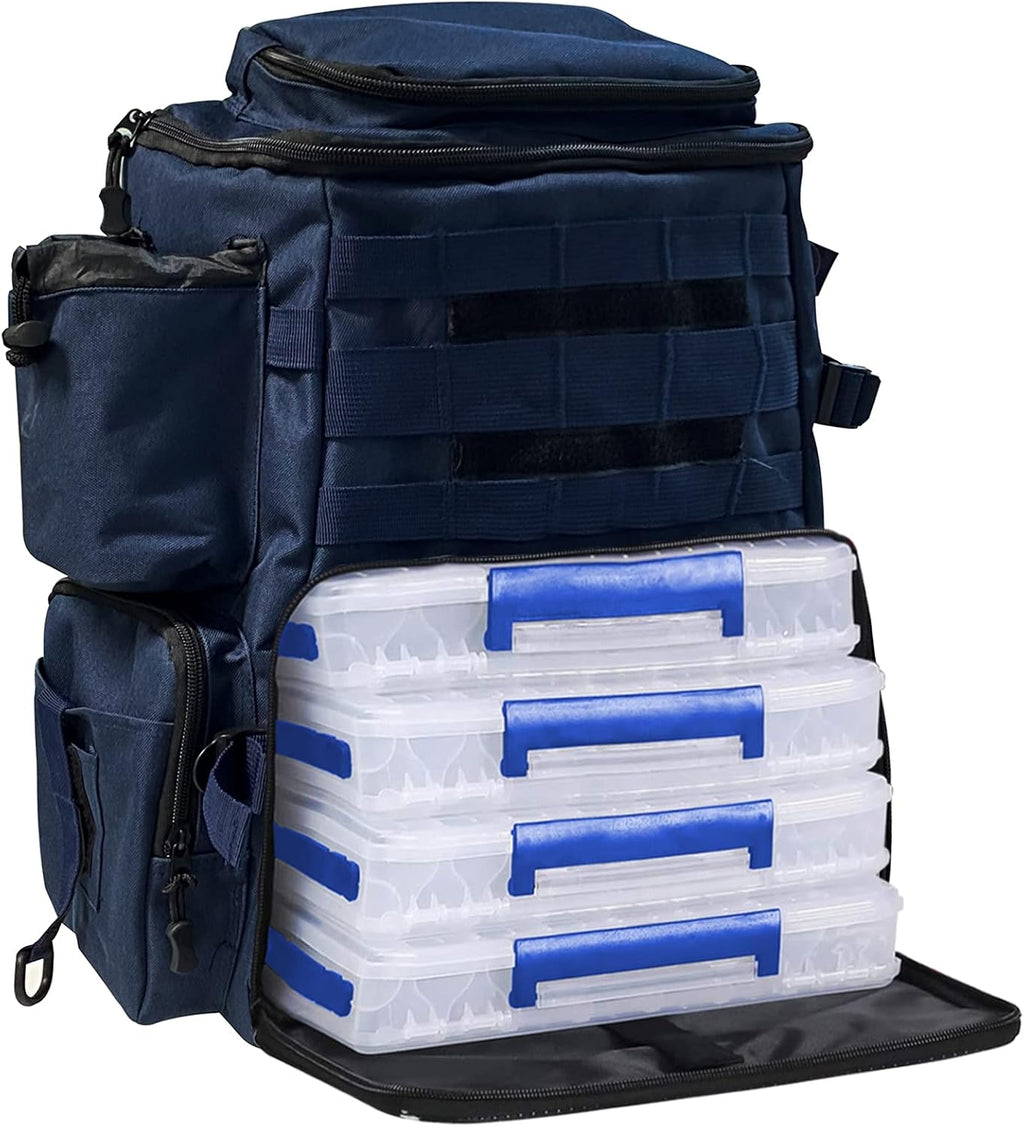Fishing Tackle Backpack with 2 Rod Holders F95881