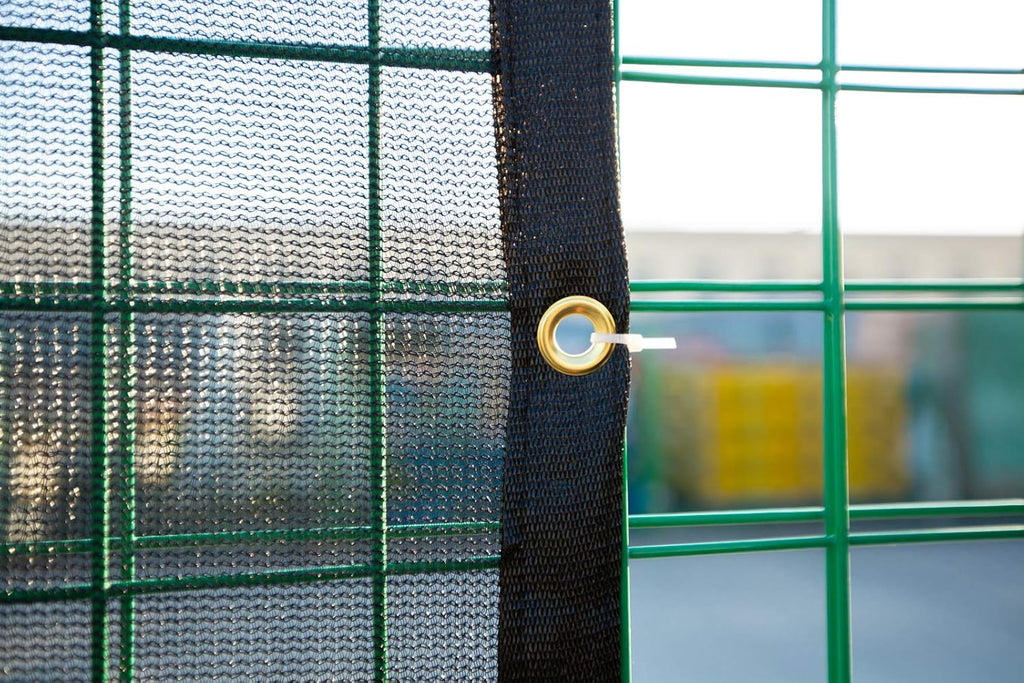 12 FT X 16 FT Heavy Duty Black Knitted Mesh Tarp with Grommets D846275