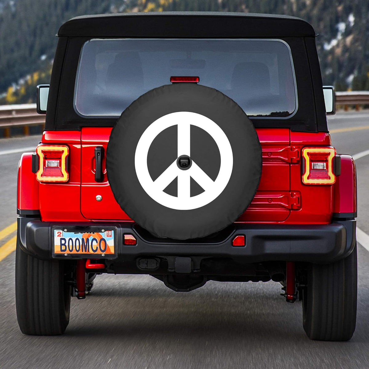 Soft Tire Cover for Jeep Wrangler JL with Back-up Camera W878