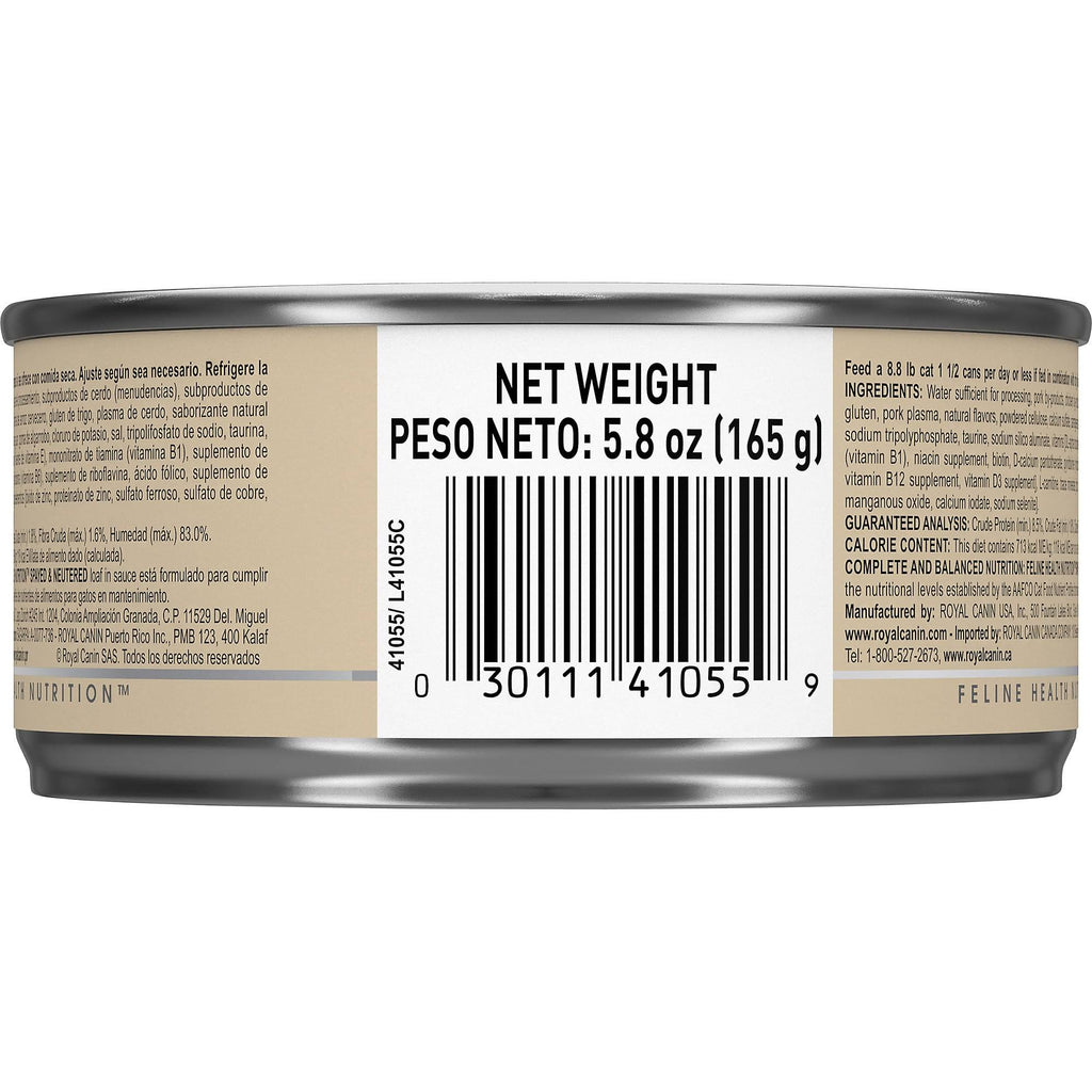 5.8 oz Loaf in Sauce Canned Cat Food Case of 24 Y3117