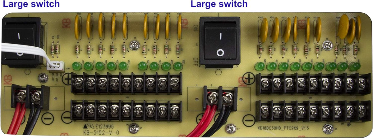 18 Outputs 30 Amp 12V DC CCTV Power Supply Box U1442