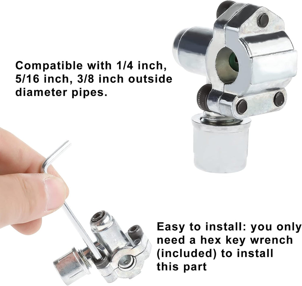 Refrigerant Charging Hose Gauge with 3 Pack Bullet Piercing Tap Valve Kit A24298