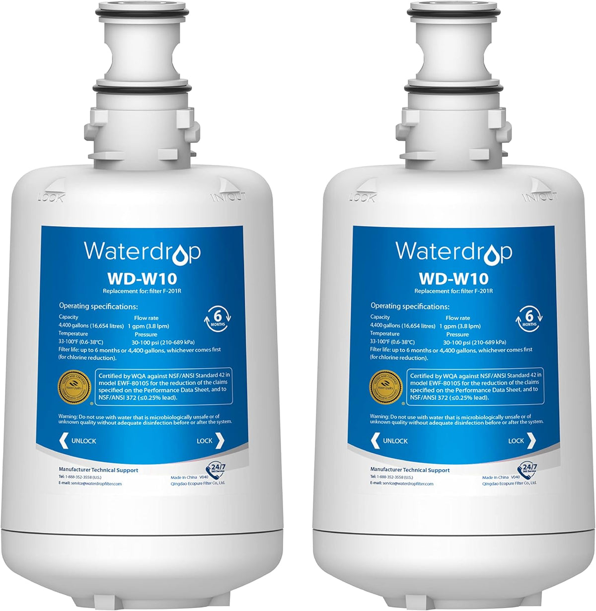 Water Filter Cartridge, pack of 2 K45745