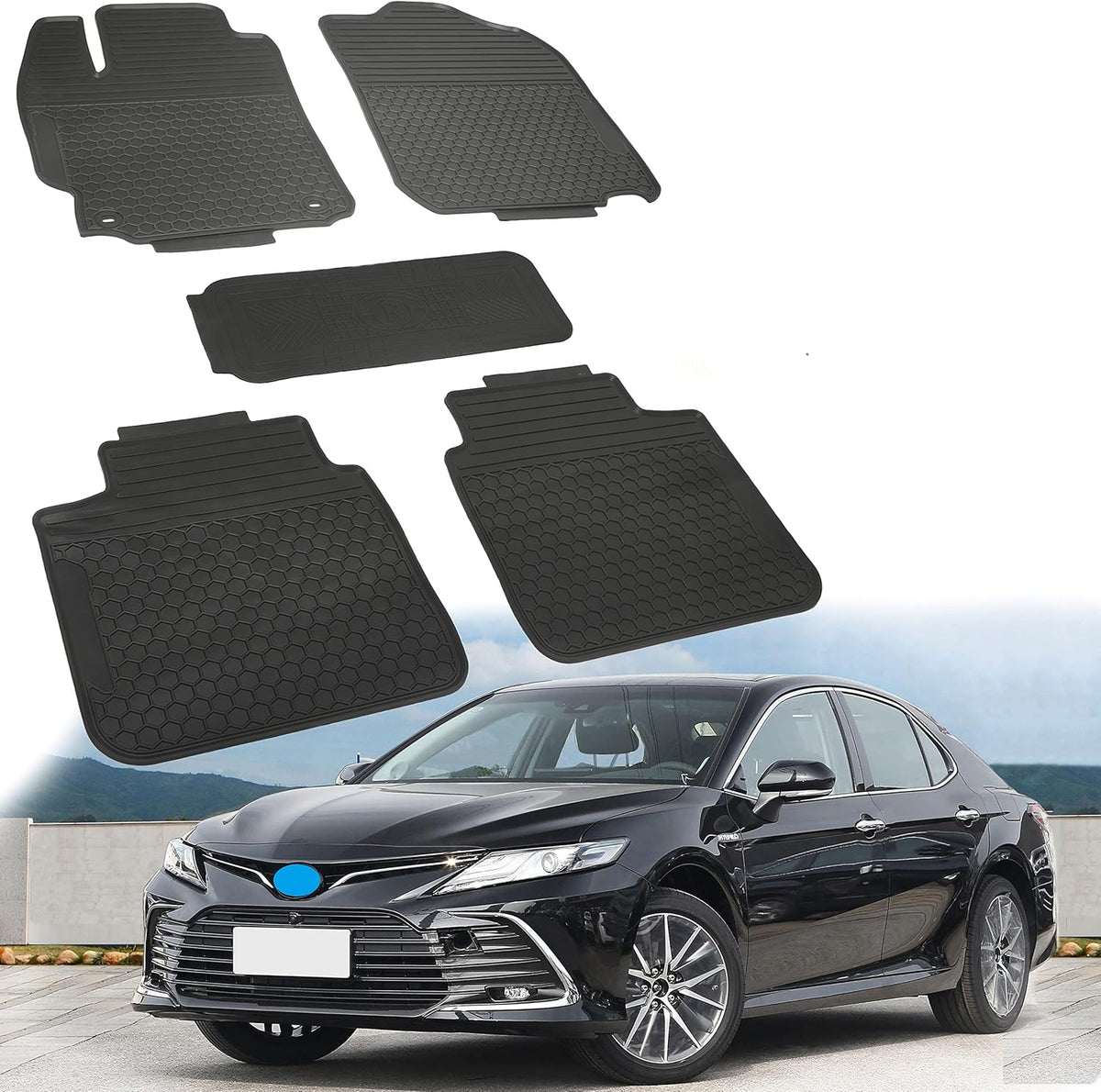 Rubber All Weather Floor Mats Set K66364