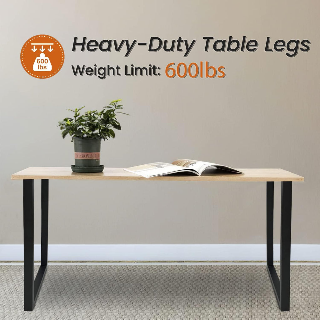 28'' Height 17.7'' Wide Black Metal Table Legs 2 PCS I491386