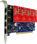 4 Port Analog FXO Card with 4 FXO Modules PCI V780711