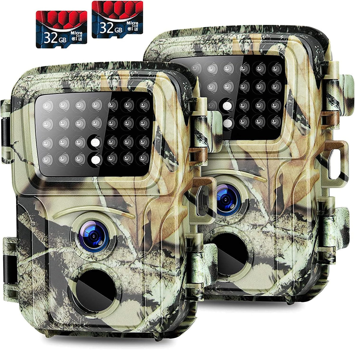 2 Pack 20MP 1080P Trail Camera with Night Vision E613