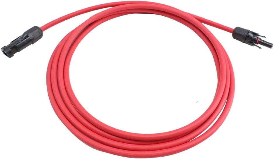 10 AWG 50 Feet Solar Extension Cable with Female and Male Connector S745532