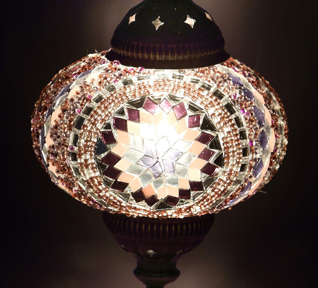 Handmade Turkish Mosaic 7 Globes Wall Light P74448