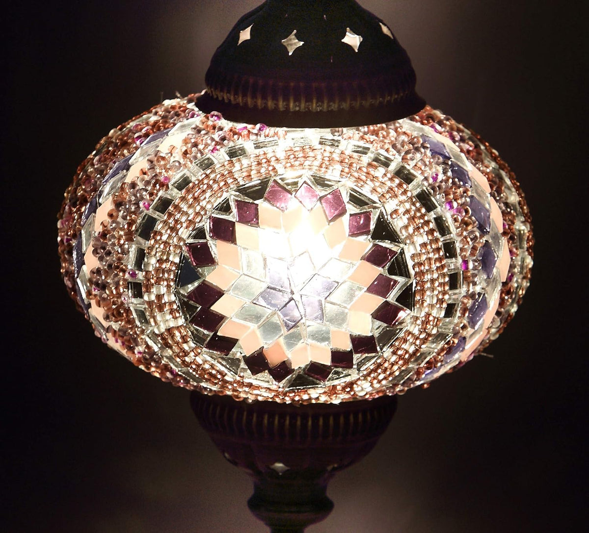 Handmade Turkish Mosaic 7 Globes Wall Light P74448