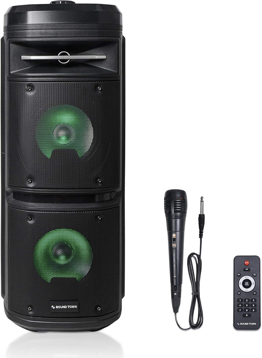 8-inch 2-Way Portable PA Speaker with Built-in Rechargeable Battery Y3886