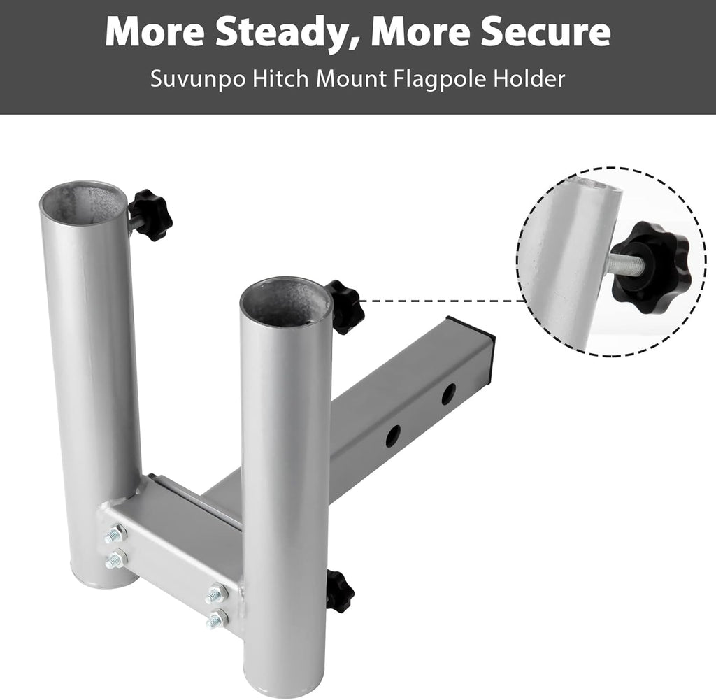 Hitch Mount Dual Flag Pole Holder H586960