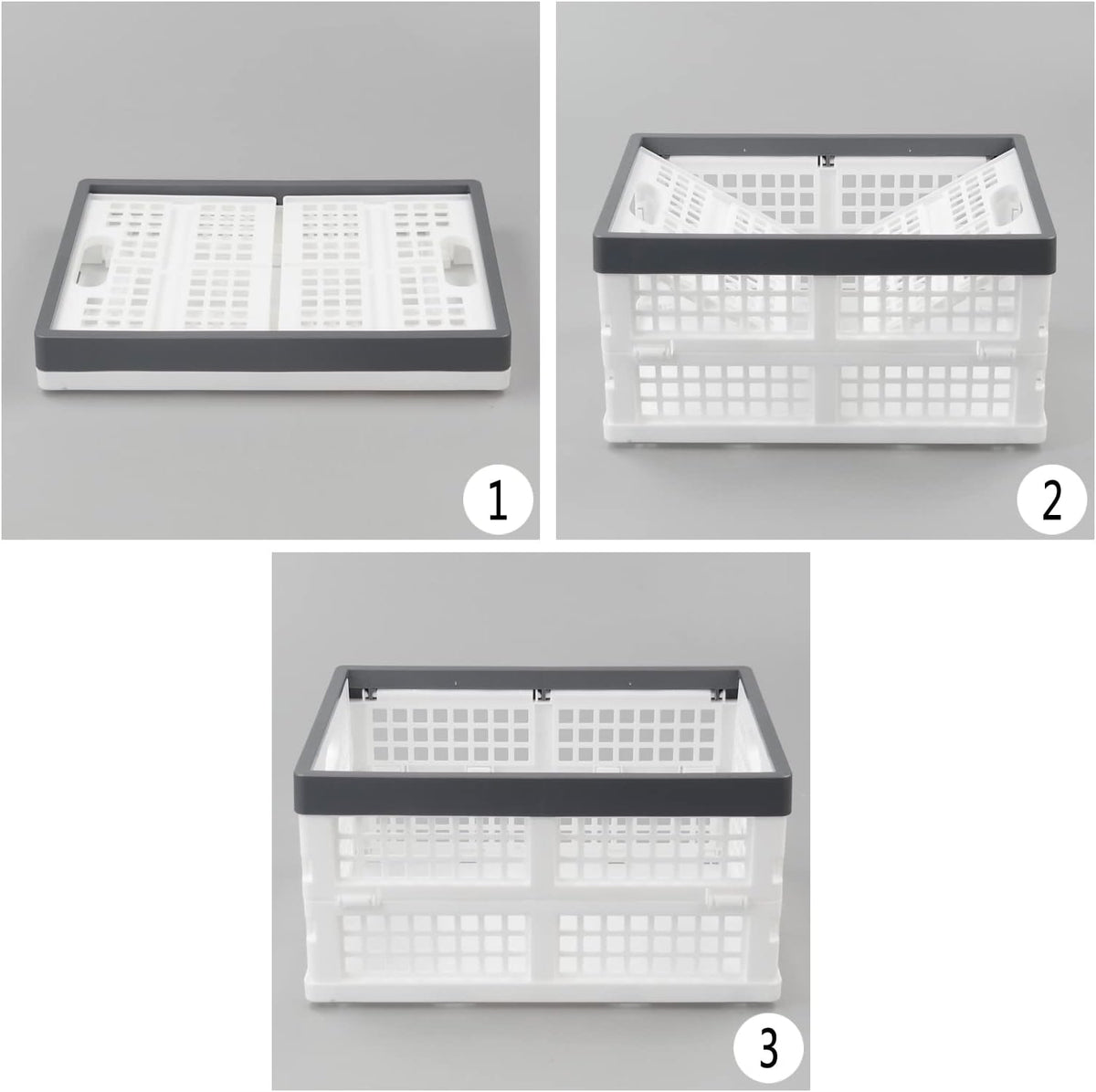 16 L Plastic Collapsible Storage Crates J734