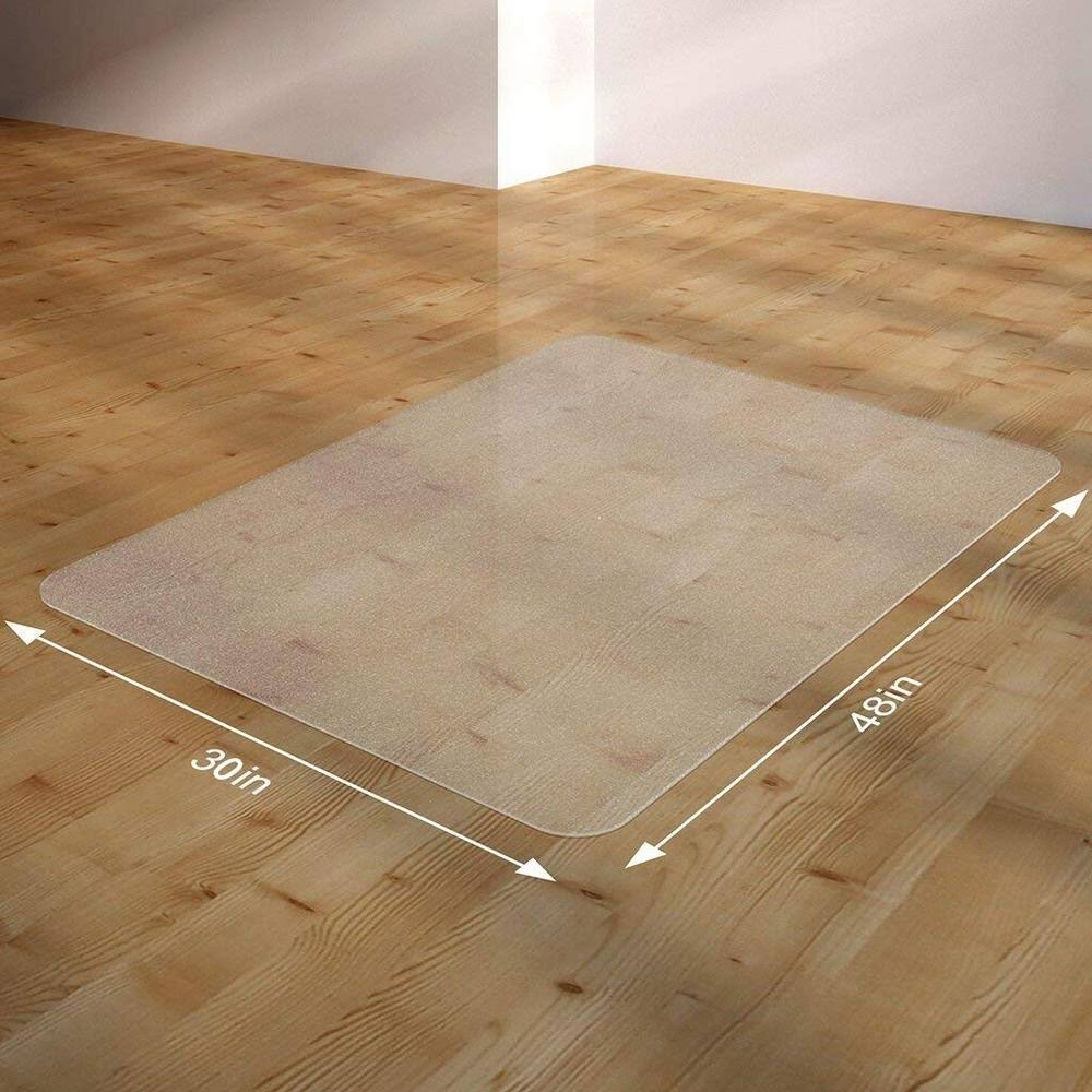 Clear Rectangle PVC Chair Mat J502