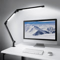 LED Desk Lamp with Clamp, Dimmable 4 Color Modes & 4 Brightness, Eye-Caring Clip-on Lamp U5158