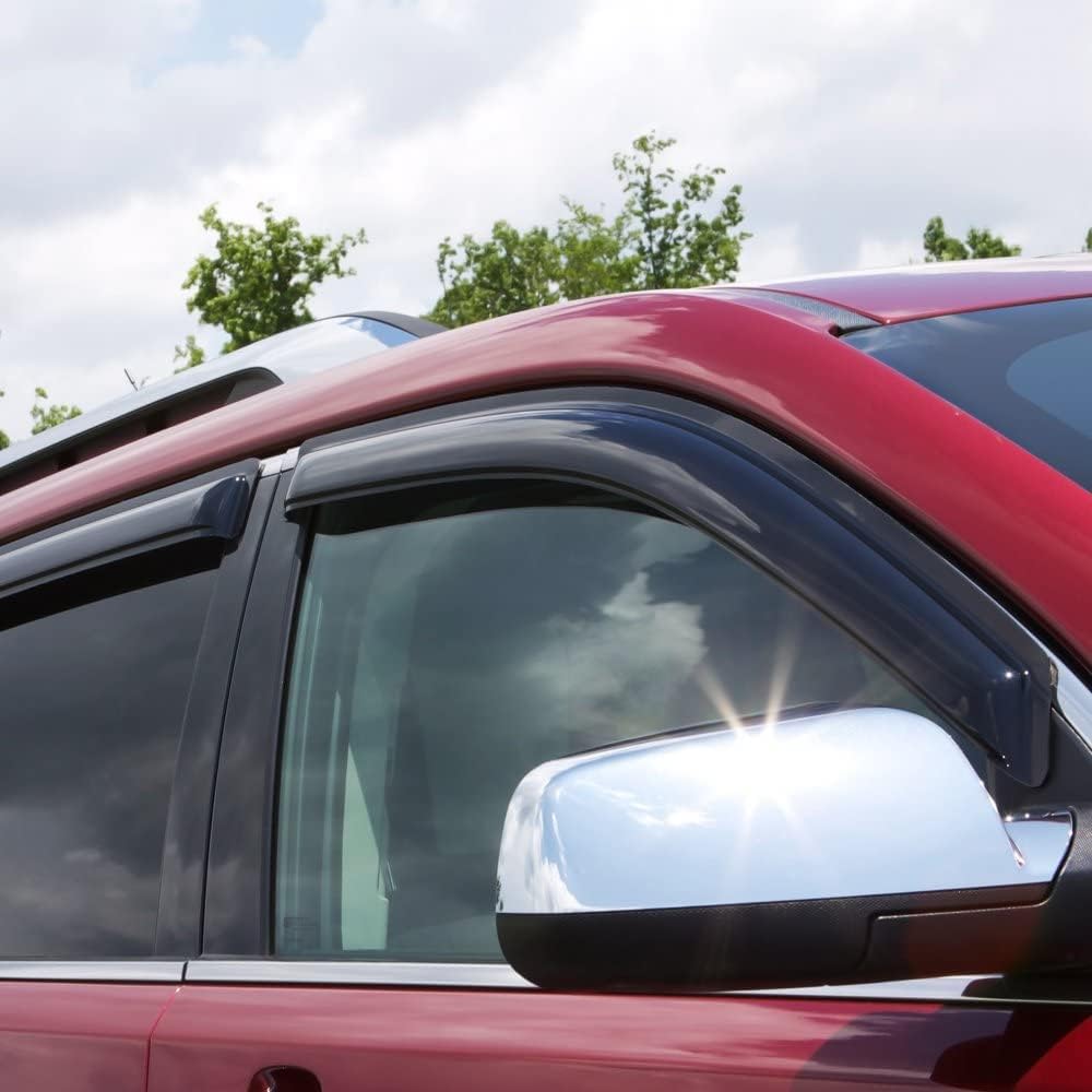 Dark Smoke Tape-on Window Visor Deflector V64912