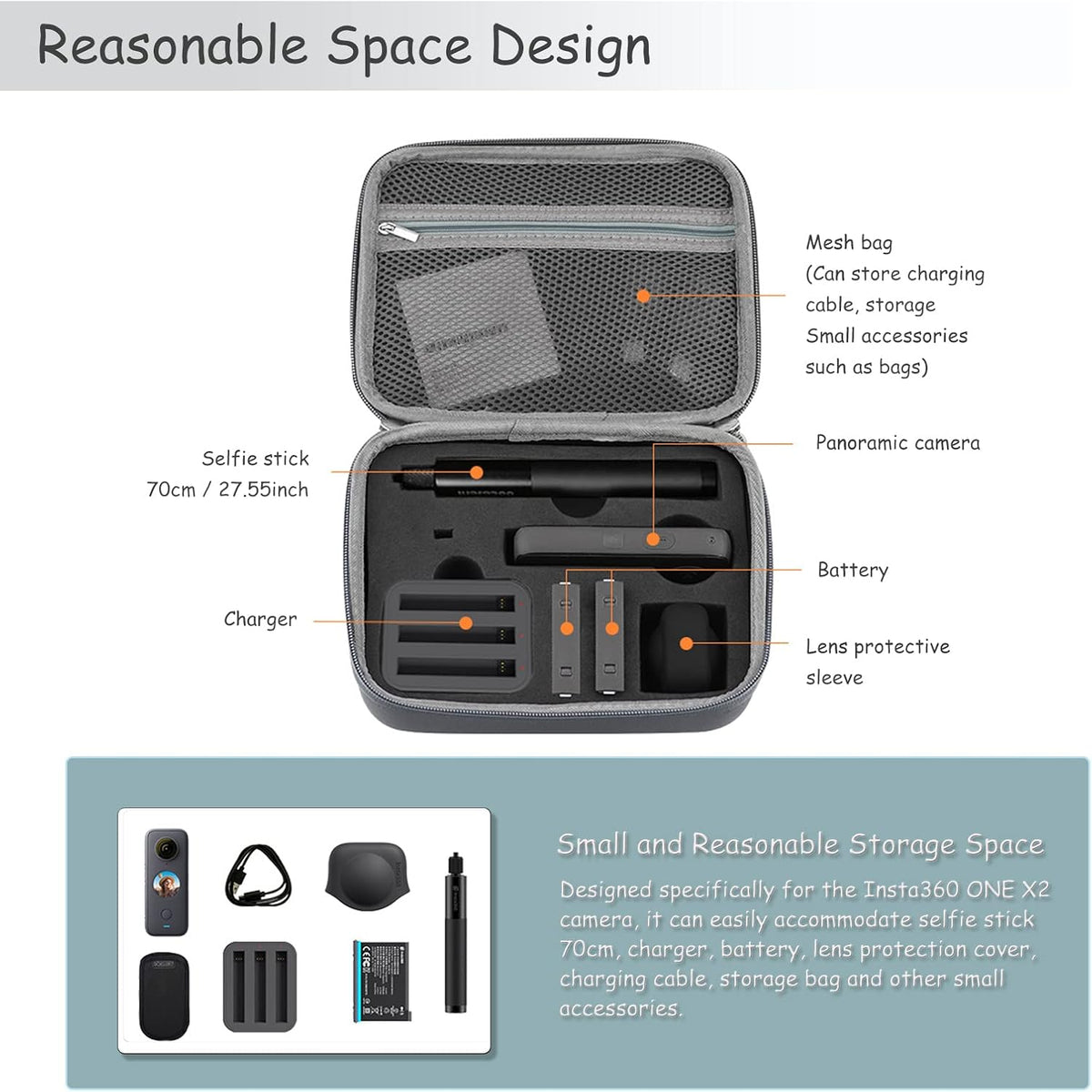 Grey EVA Camera Carrying Case Y77952