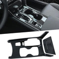 ABS Carbon Fiber Style Gear Shift Panel Cover Water Cup Holder Cover J2487