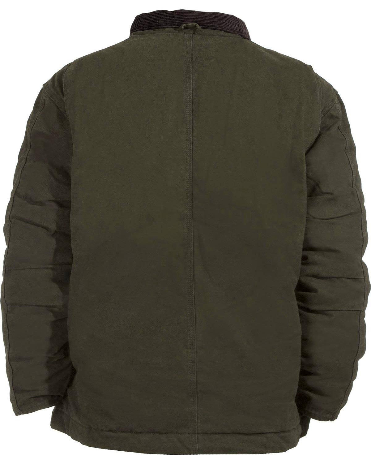 Washed Chore Coat Olive S Regular W7464