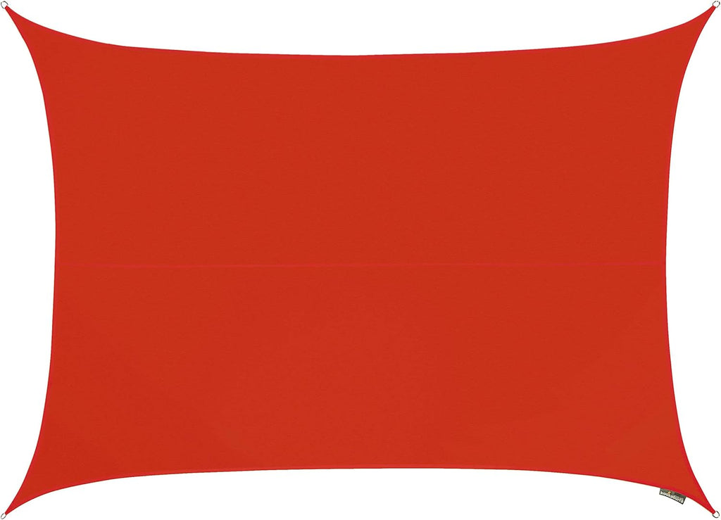 Waterproof Red Sun Shade Sail Canopy 9ft 10 x 6ft 7 Rectangle Q463232