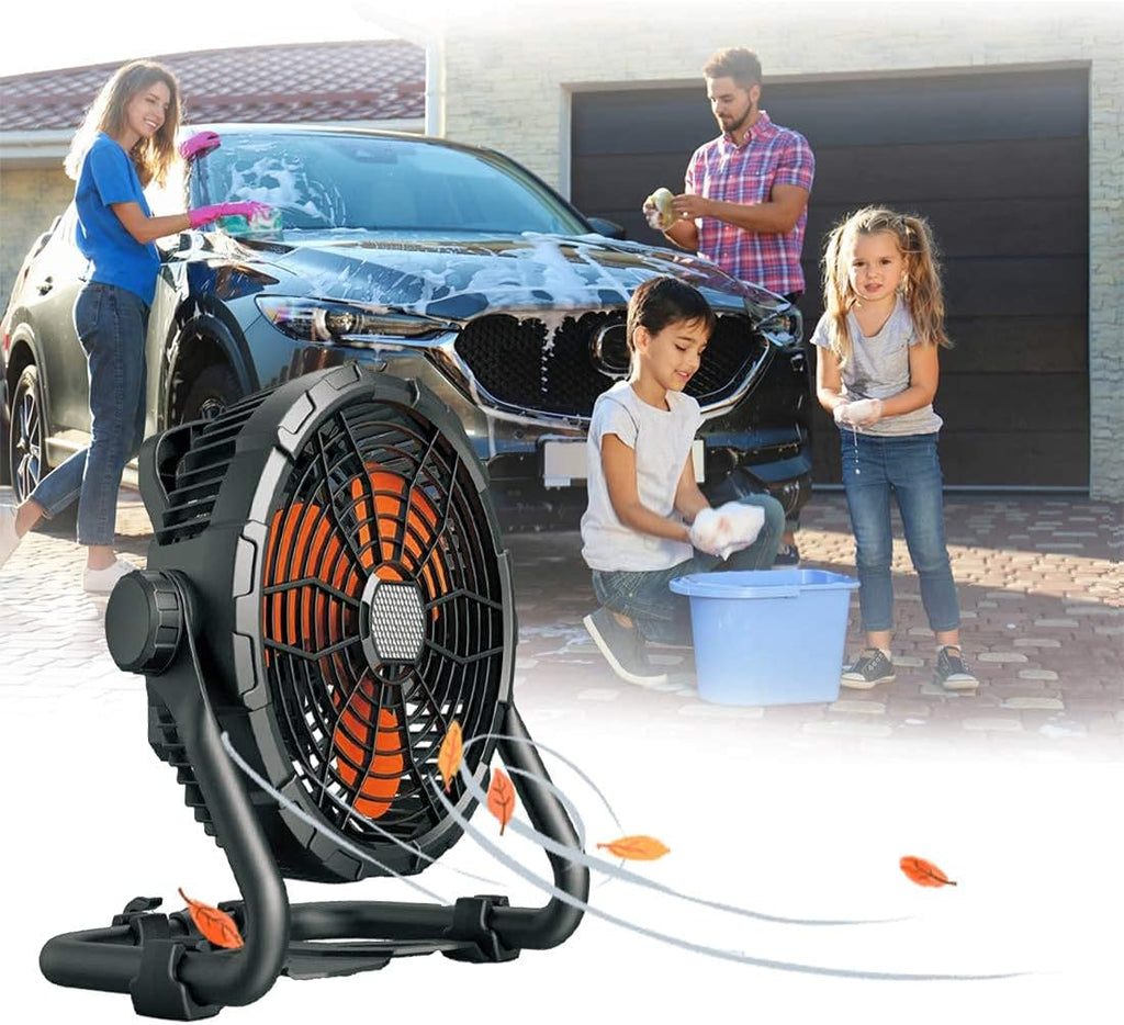 Rechargeable Portable Cordless High Velocity Floor Fan F2716