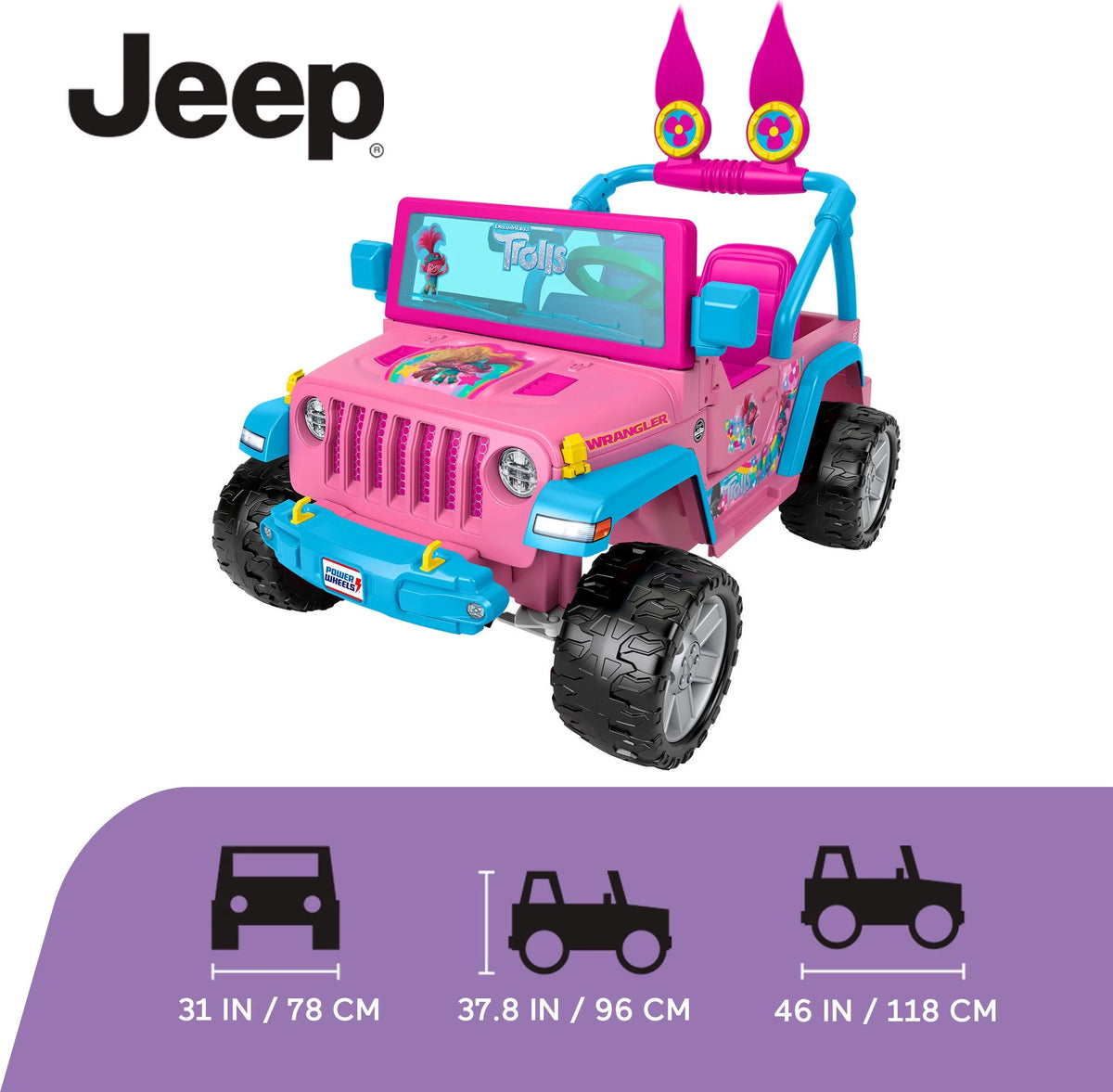 Jeep Wrangler Ride-On Toy Vehicle With Sounds R81080
