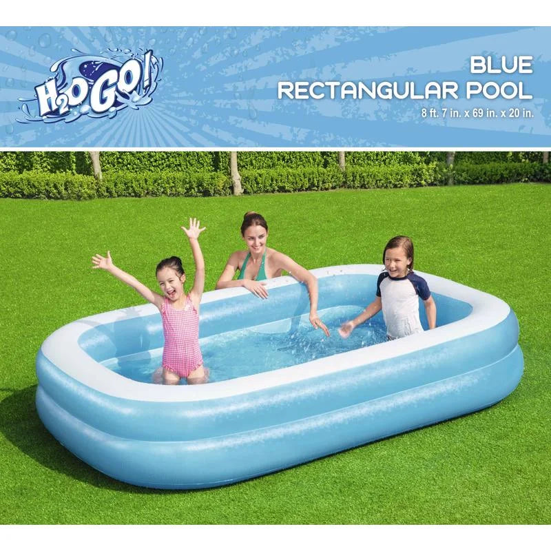 Inflatable Blue Rectangular Family Splash Pool C2768