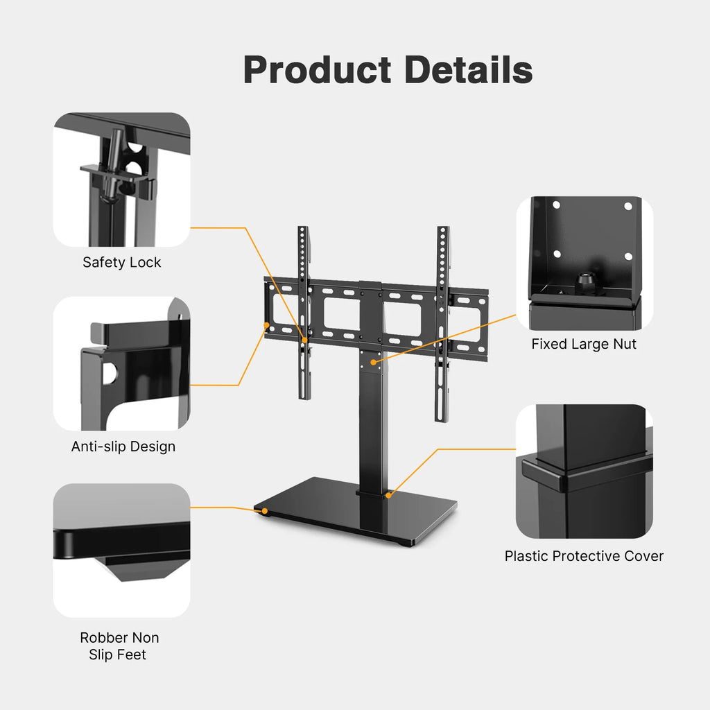 Universal Tabletop TV Stand with Height Adjustable X3325
