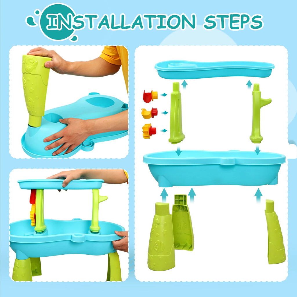 Sand and Water Table with 19PCS Accessory Set V761