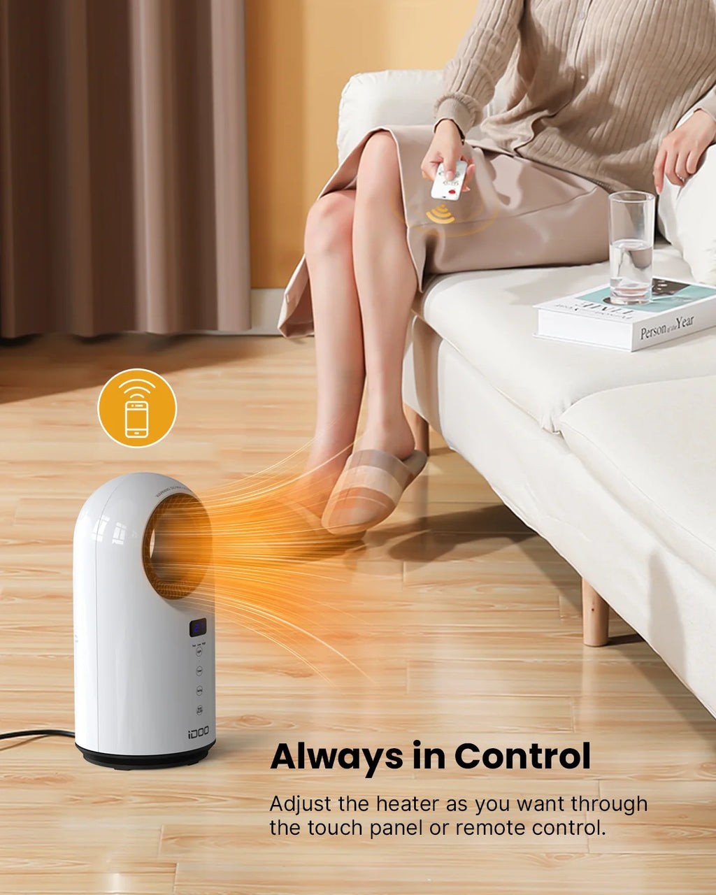 Portable Bladeless 2 in 1 Heater Fan I99482