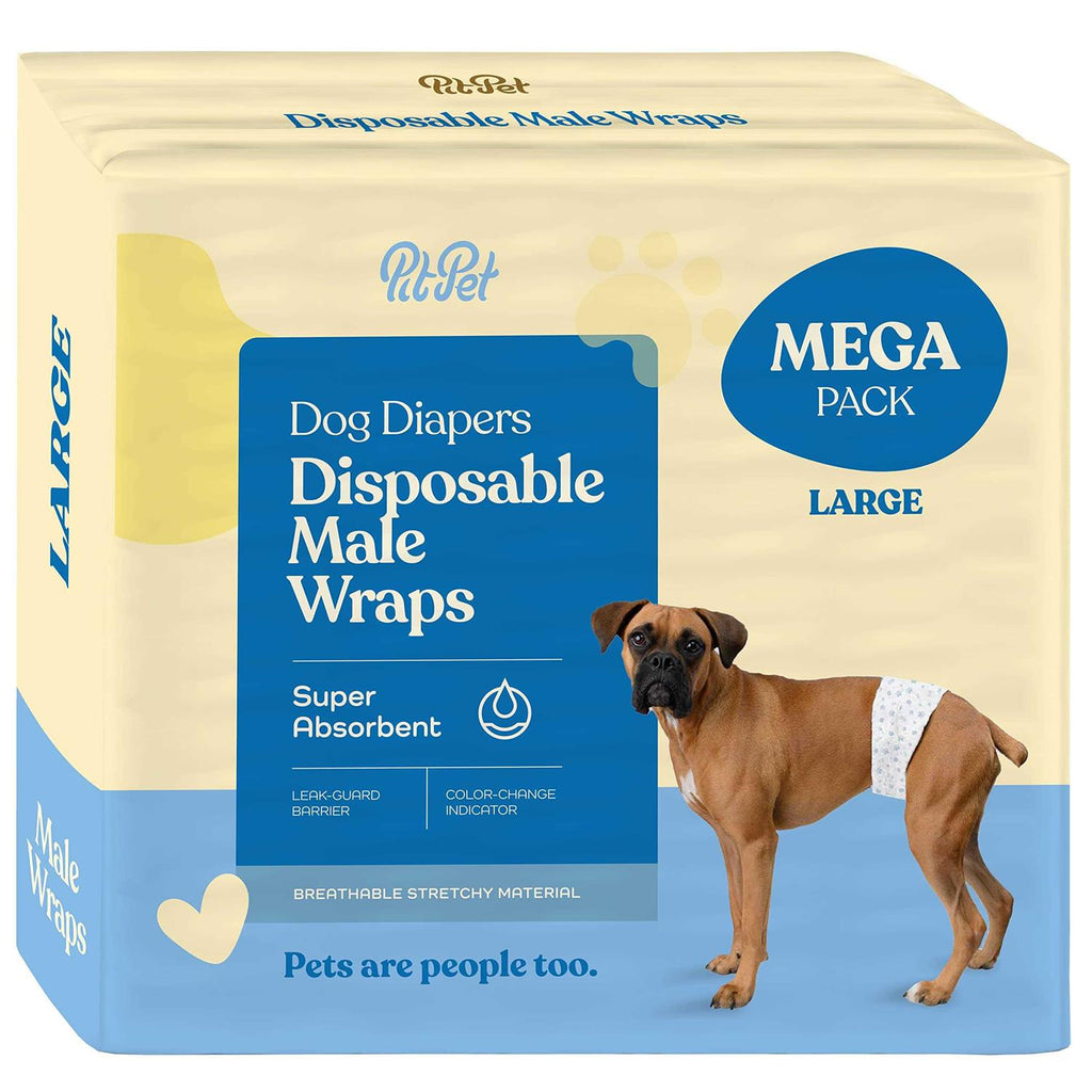Male Dog Diapers 30-Pack Super Absorbent Disposable C813