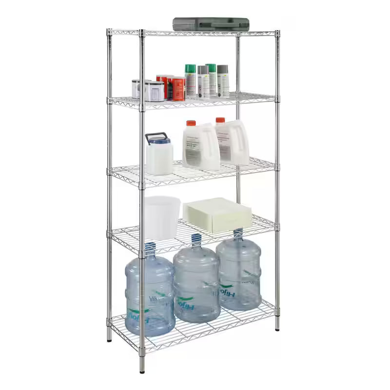 5-Tier Steel Wire Shelving Unit J333220
