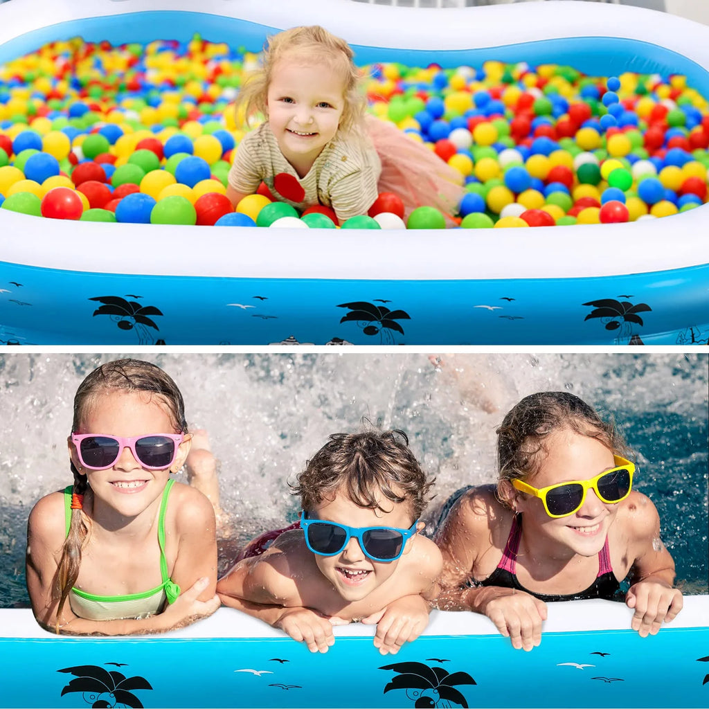 Large Inflatable Pool with Seat and Backrest B253768