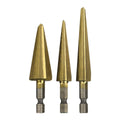 1/8 in. to 3/4 in. Titanium Stepless Drill Bit, 3-Piece C470431