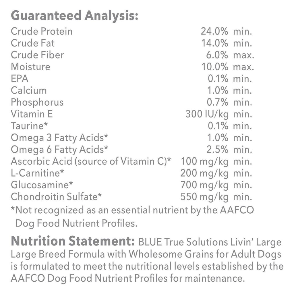 Natural Large Breed Adult Dry Dog Food E2156