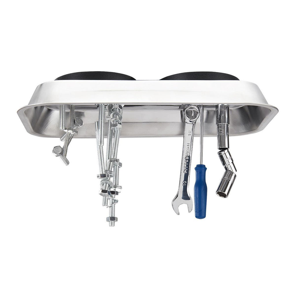 9-1/2 in. x 5-1/2 in. Magnetic Stainless Steel Parts Tray H858450